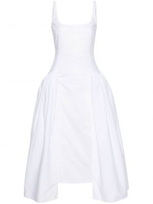 Obleka z draperijo 16arlington bela