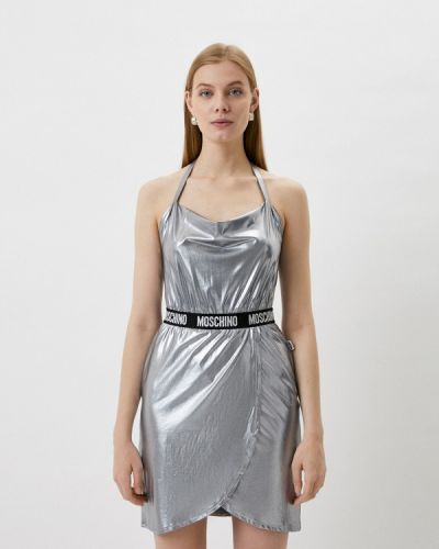 Вечернее платье Moschino Underwear, серебряный