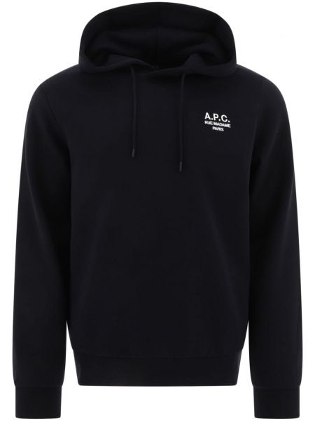 Pamučna dugi sweatshirt A.p.c. crna