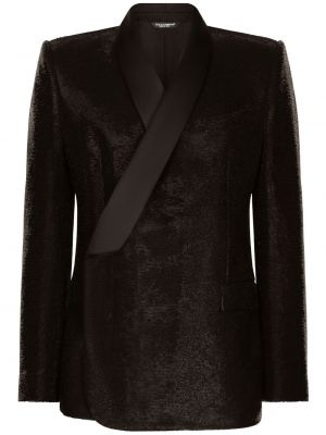 Pailletten blazer Dolce & Gabbana schwarz