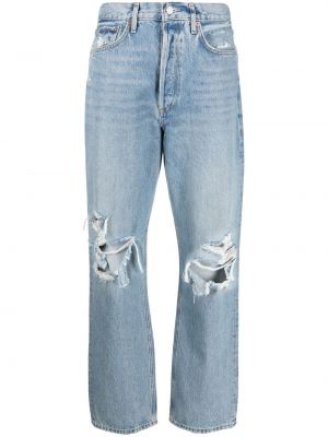 Avslappet straight jeans Agolde blå