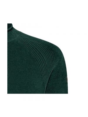 Jersey cuello alto de terciopelo‏‏‎ de tela jersey Rrd verde