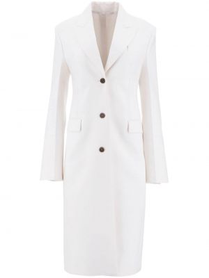 Płaszcz wełniany Ferragamo biały