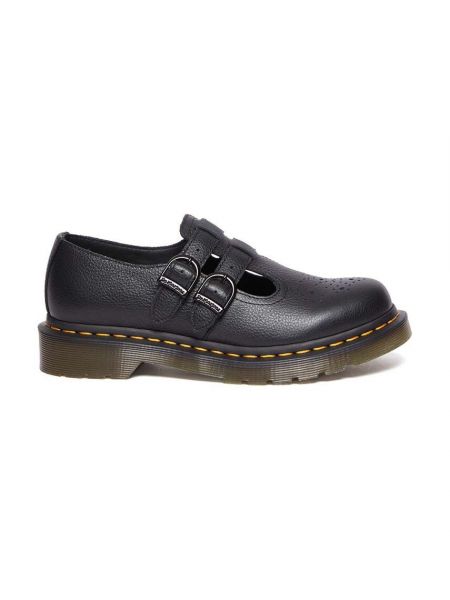 Pantofi oxford din piele cu toc cu toc plat Dr. Martens negru