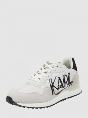Sneakersy skórzane Karl Lagerfeld białe