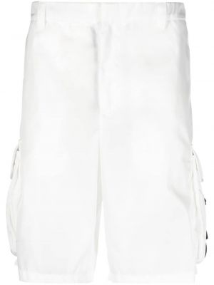 Nylon cargo shorts Prada hvit