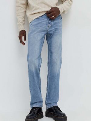 Proste jeansy Hollister Co. niebieskie