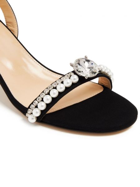 Sandały z kryształkami Mach & Mach czarne