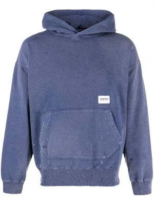 Distressed hoodie aus baumwoll Neighborhood blau