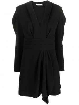 Koktel haljina s v-izrezom Iro crna