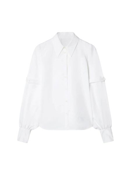 Bluse aus baumwoll Off-white weiß
