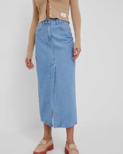 Spódnica jeansowa Lee, niebieski