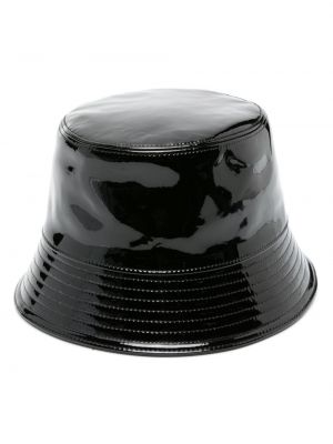 Iš natūralios odos kepurė Prada juoda