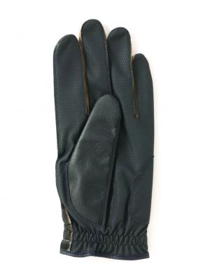 Rękawiczki w kratkę Pearly Gates czarne