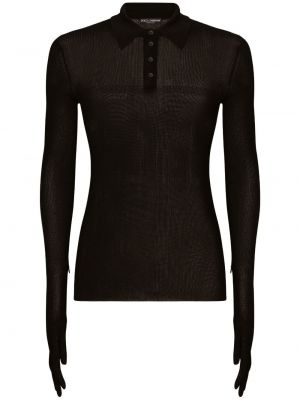 Džemperis ar pogām Dolce & Gabbana melns