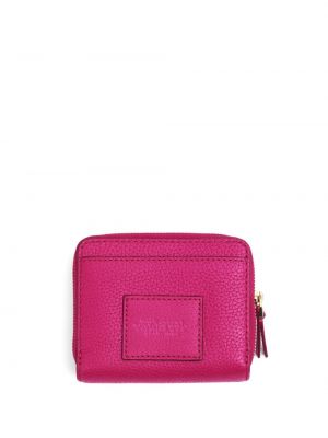 Kožená peněženka s potiskem Marc Jacobs růžová