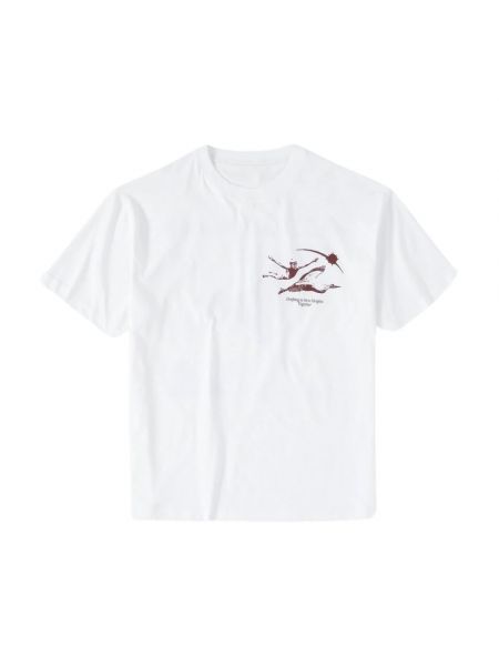 Koszulka z nadrukiem z krótkim rękawem z okrągłym dekoltem Closed biała
