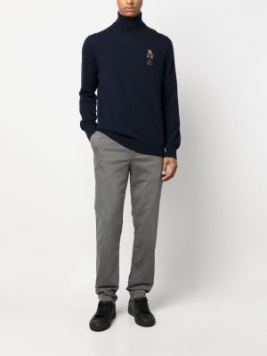 Kokvilnas samta krekls ar kapuci Polo Ralph Lauren brūns