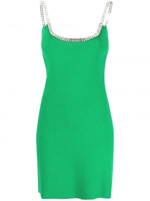 Коктейлна рокля Paco Rabanne зелено
