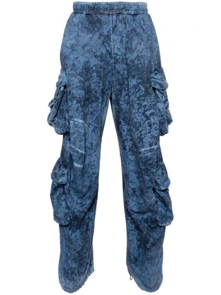 Pantalon cargo avec poches Diesel bleu
