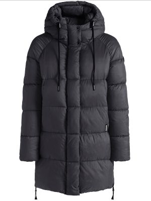 Nylónová priliehavá zimná bunda na zips Khujo - čierna