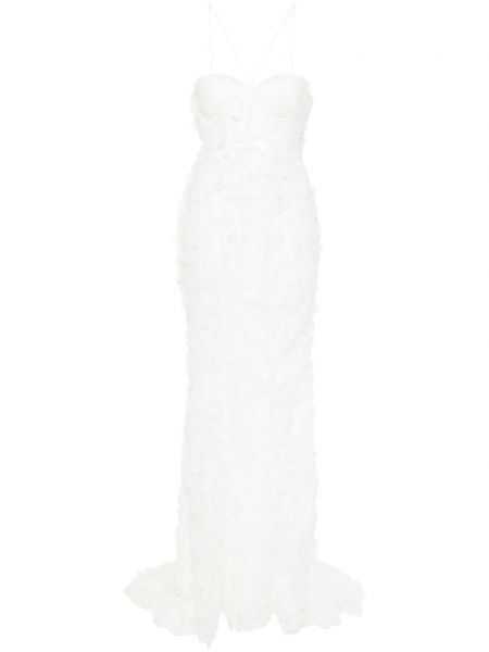 Вечерна рокля Rotate бяло
