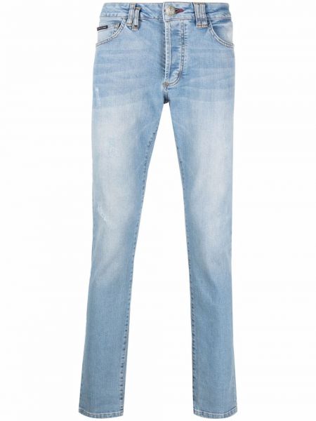 Straight leg jeans Philipp Plein blu