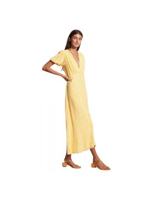 Sukienka midi Faithfull The Brand żółta