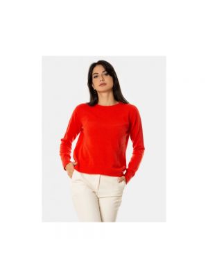 Jersey de cachemir de tela jersey con estampado de cachemira Vanisé rojo