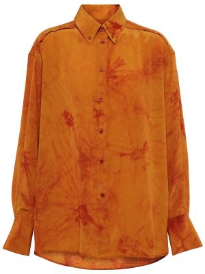 Копринена риза с tie-dye ефект Proenza Schouler