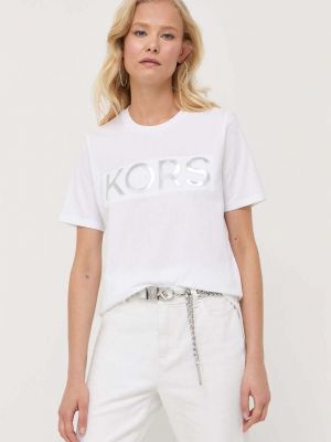 Bavlněné tričko Michael Michael Kors bílé