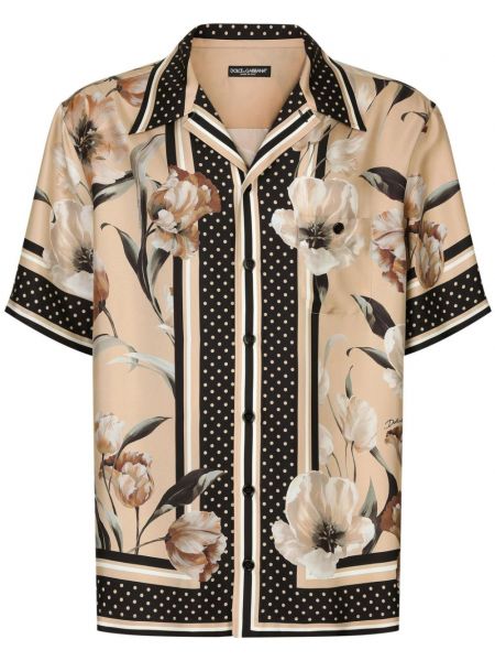 Chemise en soie à fleurs Dolce & Gabbana