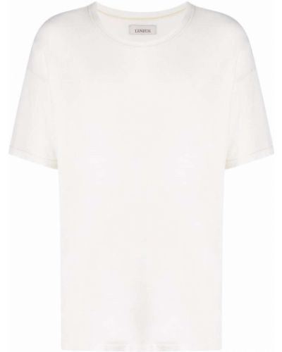 Camiseta de cuello redondo Laneus blanco