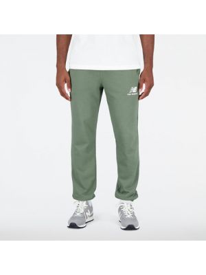 Pantalon de sport en polaire en coton New Balance vert