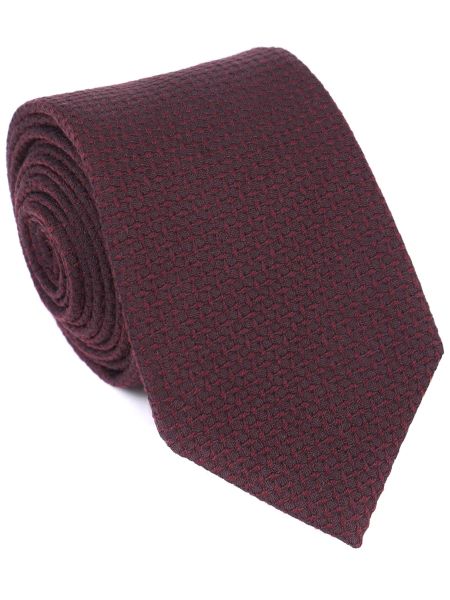 Шерстяной галстук Boss бордовый