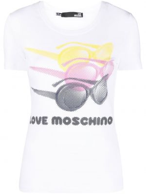 T-shirt Love Moschino vit