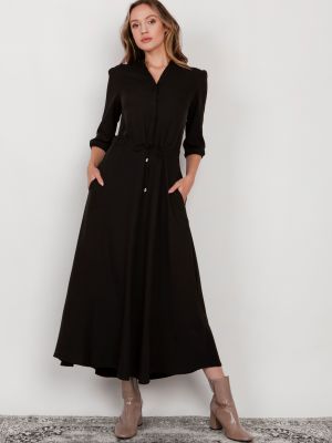 Dlouhé šaty Lanti čierna