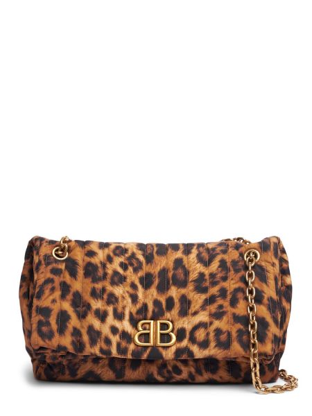 Leopard trykt farvet taske Balenciaga