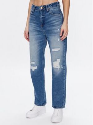 Priliehavé džínsy s rovným strihom Ltb modrá