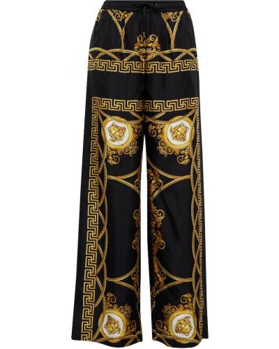 Pantaloni cu imagine Versace negru