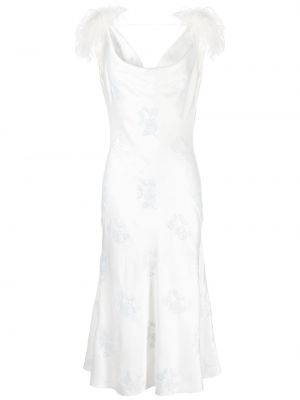 Bílé večerní šaty z peří 16 Arlington