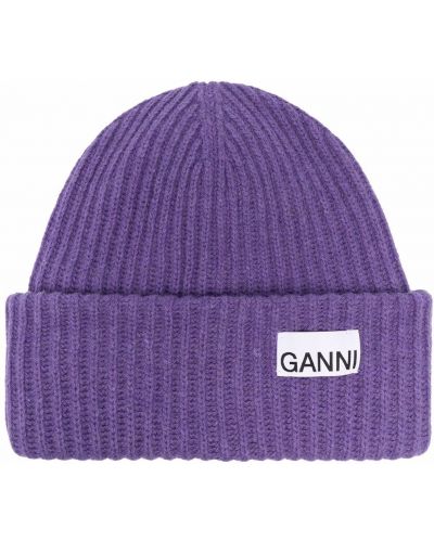 Gorro Ganni violeta
