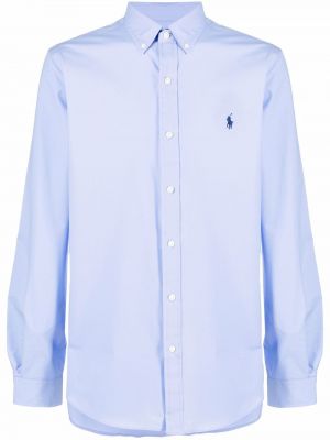 Hemd mit geknöpfter Polo Ralph Lauren blau
