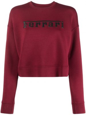 Jersey sweatshirt mit print Ferrari rot