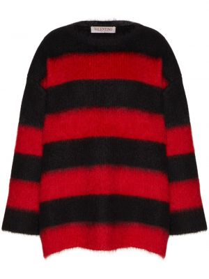 Moherowy sweter w paski Valentino Garavani