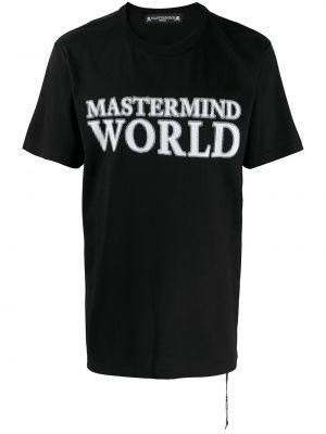 Majica s printom Mastermind World crna