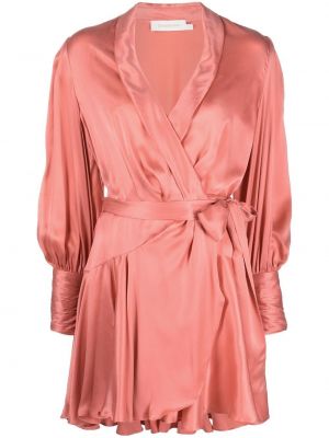 Sateng dress Zimmermann rosa