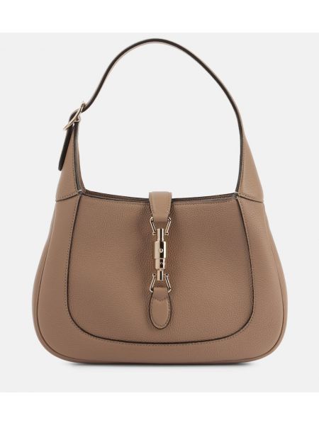 Læder mini taske Gucci beige