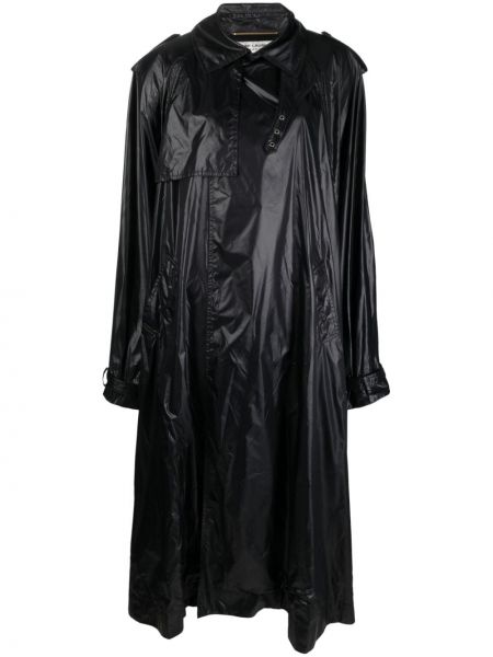 Cappotto di nylon Saint Laurent nero
