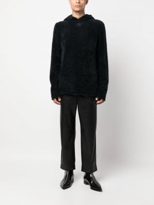 Kapučdžemperis ar kažokādu Courreges melns